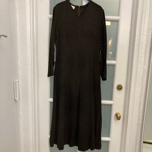 Vintage 1990's Monk Dress by go > silk  Size: 1